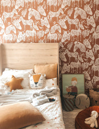 RB331 Behang Zebra Terracotta - roomblush