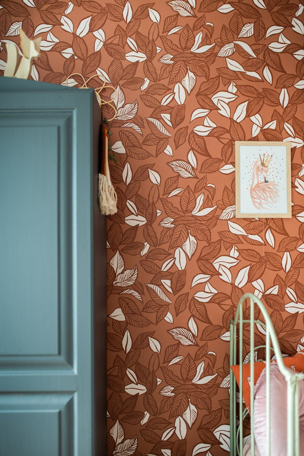 RB332 Behang Twirl Terracotta - roomblush