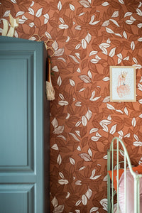 RB332 Behang Twirl Terracotta - roomblush