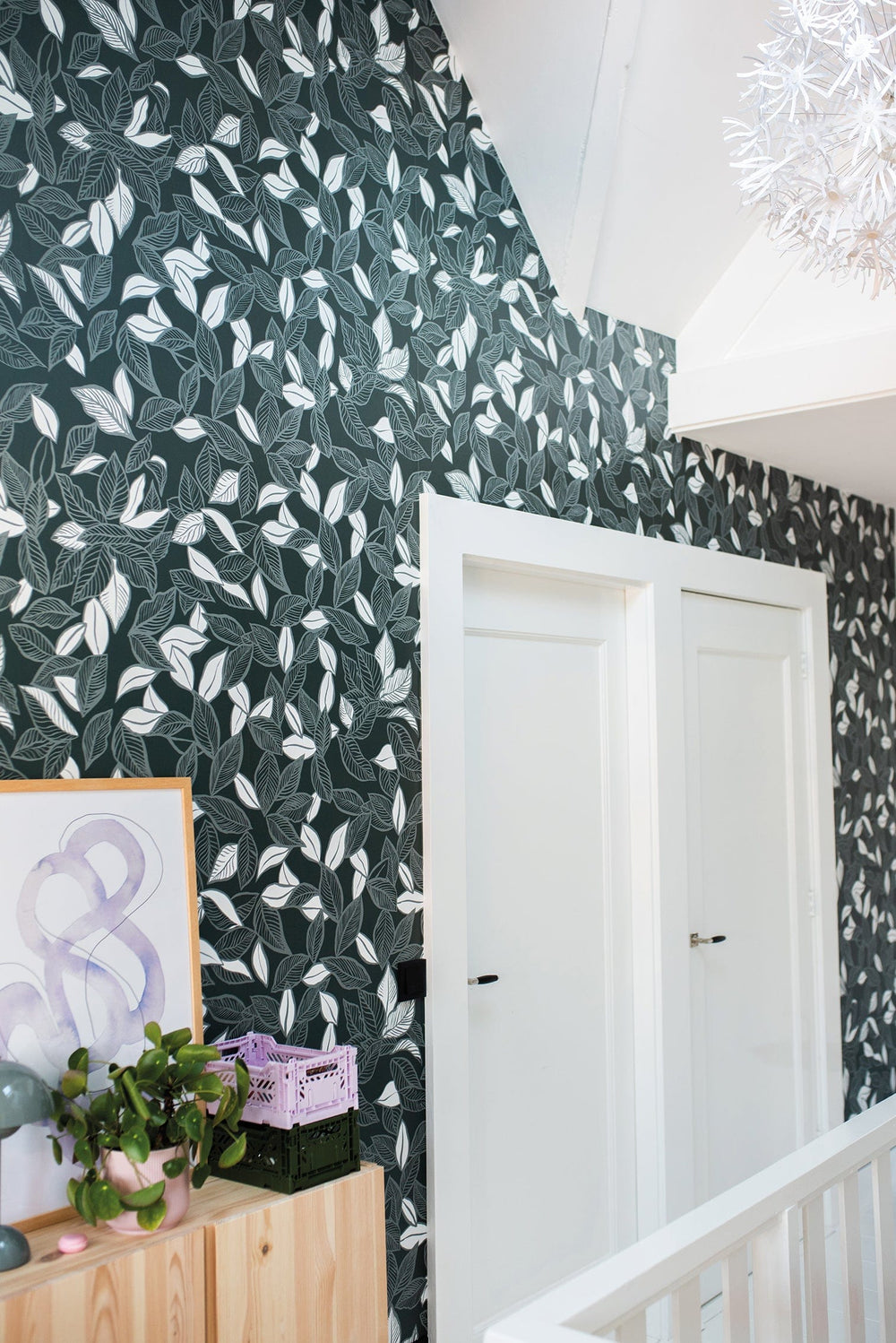 RB336 Behang Twirl Groen - roomblush