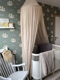 RB350 Behang Ships groen- roomblush