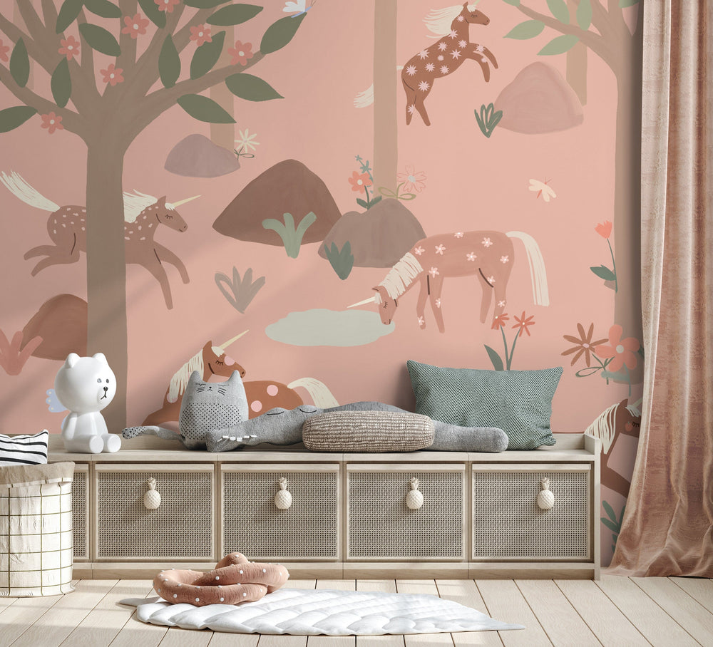 RB351 Roomblush Unicorn Wallpaper, Papier peint, Behang, Tapete