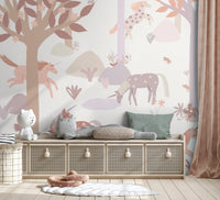 RB386 - Roomblush Unicorn Wallpaper, Papier peint, Behang, Tapete