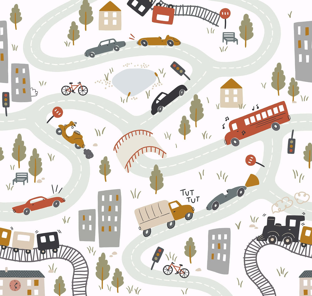 RB383 swatch-rood - Roomblush Cars Wallpaper, Voitures Papier peint, Auto Behang, Tapete