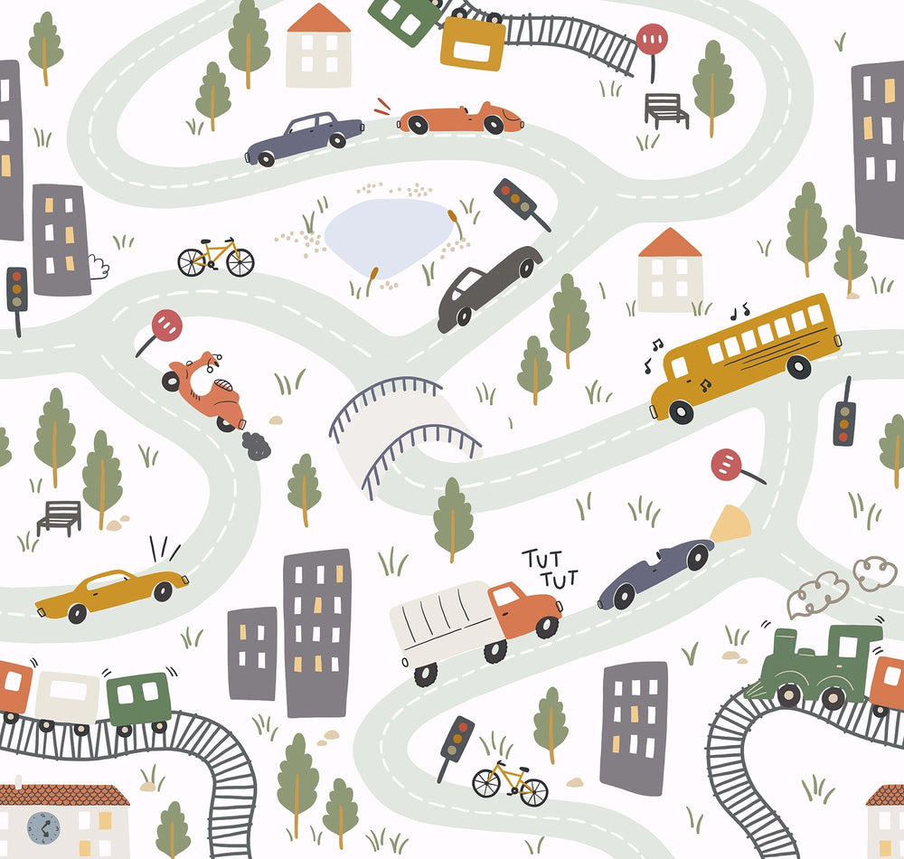 RB384 swatch-geel - Roomblush Cars Wallpaper, Voitures Papier peint, Auto Behang, Tapete