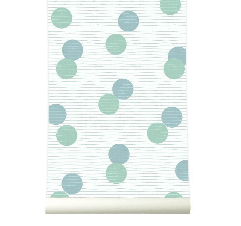 RB065 Behang Confetti Greenblue - roomblush