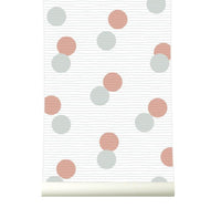 RB066 Behang Confetti Browngrey - roomblush