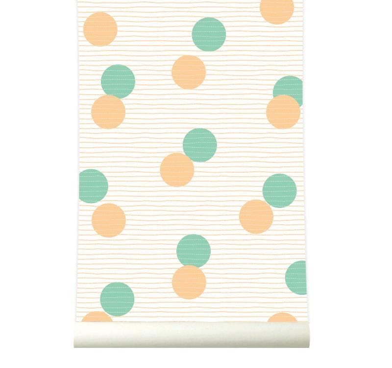 RB067 Beghang Confetti Orangegreen - roomblush