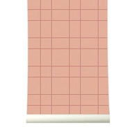 RB101 Behang Grid Copperblush - roomblush