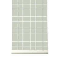RB102 Behang Grid warmgrey - roomblush