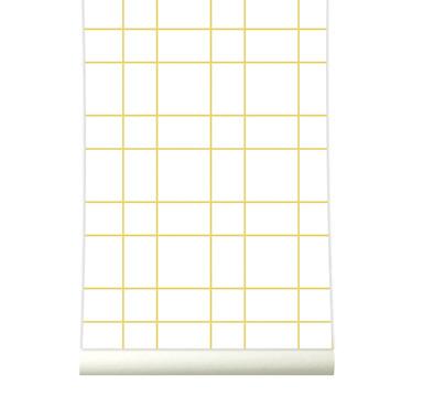 RB103 Behang Grid yellow - roomblush