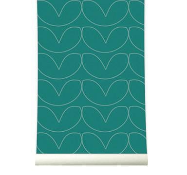 RB120 Behang Hearts green - roomblush
